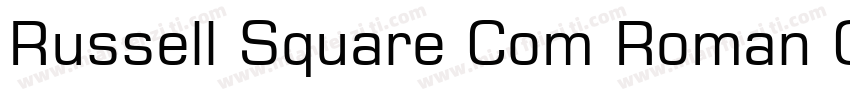 Russell Square Com Roman Oblique字体转换